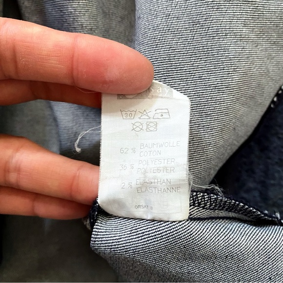 💙 ORSAY CASUAL NAVY DENIM LIKE CAPRI SLEEVE JACKET/DRESS! - Picture 11 of 14